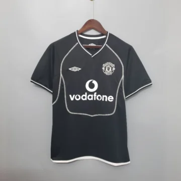 Retro 2000-02 Manchester United Soccer Jersey Black