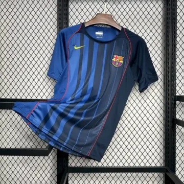 Retro 2004-05 Barcelona Soccer Jersey Away