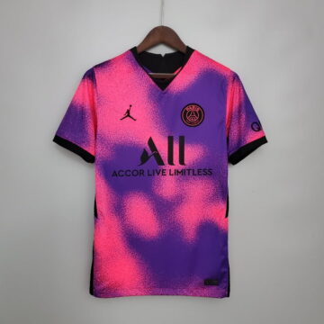 Retro 2020-21 PSG Purple Fourth Soccer Jersey Away