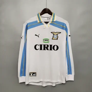Retro 2000-01 Long Sleeve Lazio Soccer Jersey Away