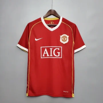 Retro 2006-07 Manchester United Soccer Jersey Home