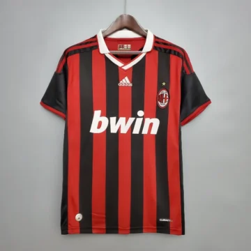 Retro 2009-10 AC Milan Soccer Jersey Home