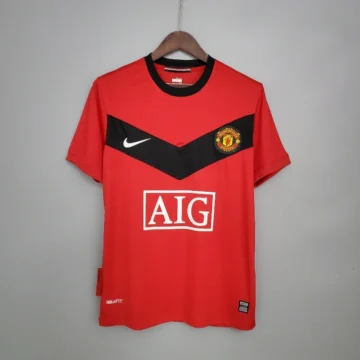 Retro 2009-10 Manchester United Soccer Jersey Home