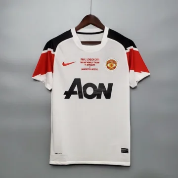 Retro 2010-11 Manchester United Champion League version Soccer Jersey Away