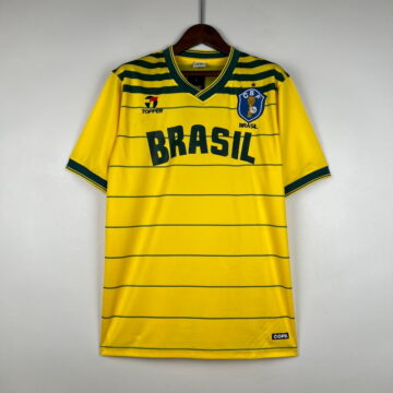 Retro 1984 Brazil Soccer Jersey Home