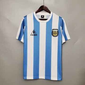 Retro 1986 Argentina Soccer Jersey Home