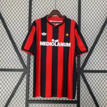 Retro 1990-91 AC Milan Soccer Jersey Home