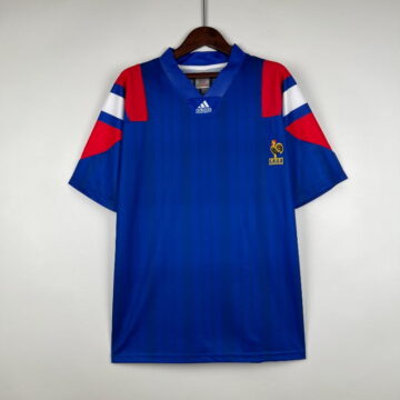 Retro 1992-94 France Soccer Jersey Home