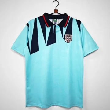 Retro 1992 England Soccer Jersey Second Away