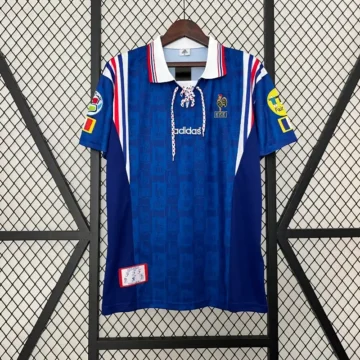 Retro 1996 France Soccer Jersey Home