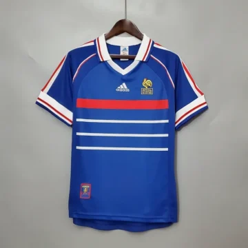 Retro 1998 France Soccer Jersey Home