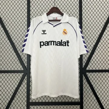 Retro 1986-87 Real Madrid Soccer Jersey Home