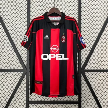 Retro 2000-01 AC Milan Soccer Jersey Home