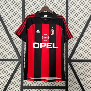 Retro 2000-02 AC Milan Soccer Jersey Home
