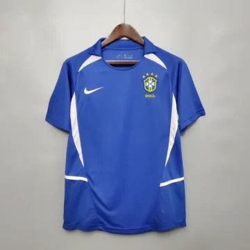 Retro 2002 Brazil Soccer Jersey Away