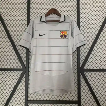 Retro 2003-04 Barcelona Soccer Jersey Away