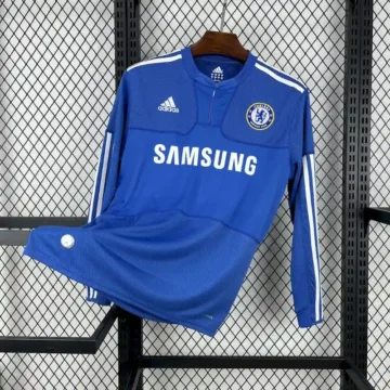 Retro 2009-10 Chelsea Long Sleeves Soccer Jersey Home