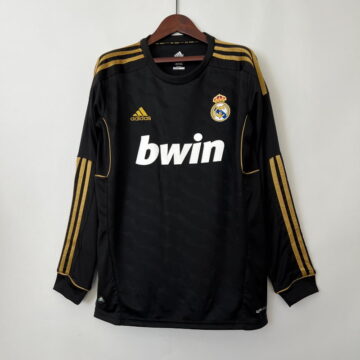Retro 2011-12 Long Sleeve Real Madrid Soccer Jersey Away