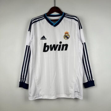 Retro 2012-13 Long Sleeve Real Madrid Soccer Jeresy Home