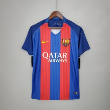 Retro 2016-17 Barcelona Soccer Jersey Home