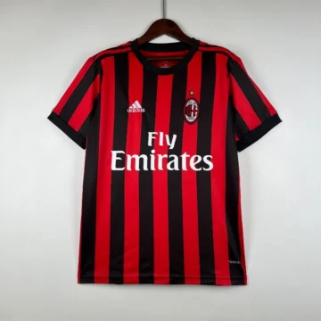 Retro 2017-18 AC Milan Soccer Jersey Home