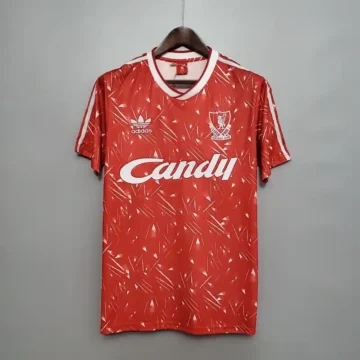 Retro 1989-91 Liverpool Soccer Jersey Home