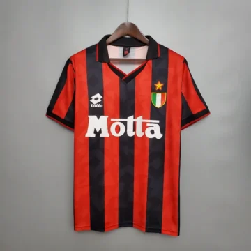 Retro 1993-94 AC Milan Soccer Jersey Home