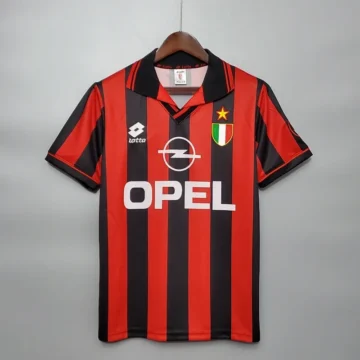 Retro 1996-97 AC Milan Soccer Jersey Home
