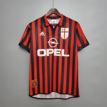 Retro 1999-2000 AC Milan Soccer Jersey Home