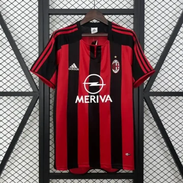 Retro 2003-04 AC Milan Soccer Jersey Home
