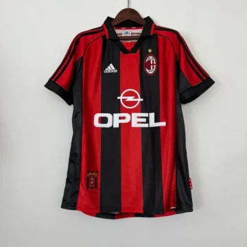 Retro 1998-99 AC Milan Soccer Jersey Home