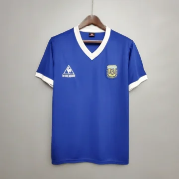 Retro 1986 Argentina Soccer Jersey Away