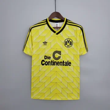 Retro 1988 Dortmund Soccer Jersey Home
