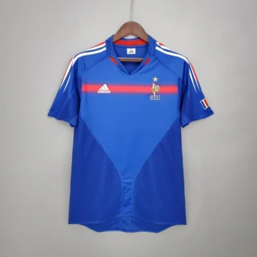 Retro 2004 France Soccer Jersey Home