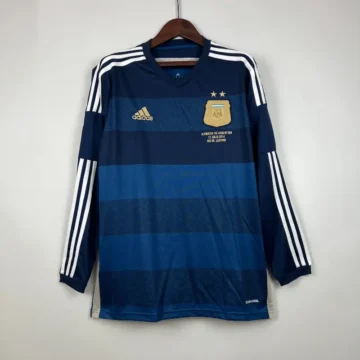 Retro 2014 Long Sleeve Argentina Soccer Jersey Away