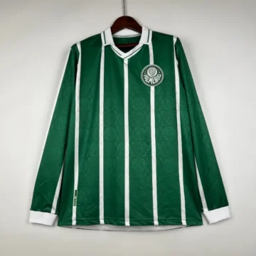 Retro 1993 Palmeiras Long Sleeve Soccer Jersey Home