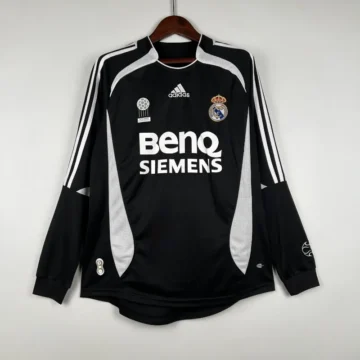 Retro 2006-07 Long Sleeve Real Madrid Soccer Jersey Third Away
