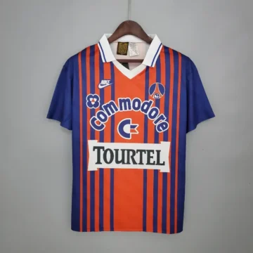 Retro 1992-93 PSG Soccer Jersey Home
