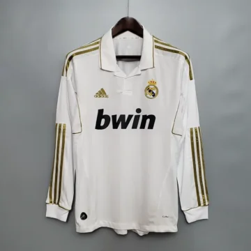 Retro 2011-12 Real Madrid Long Sleeve Soccer Jersey Home