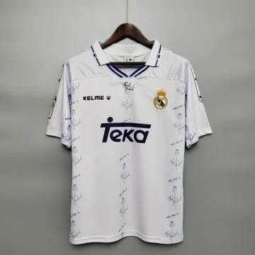Retro 1994-96 Real Madrid Soccer Jersey Home