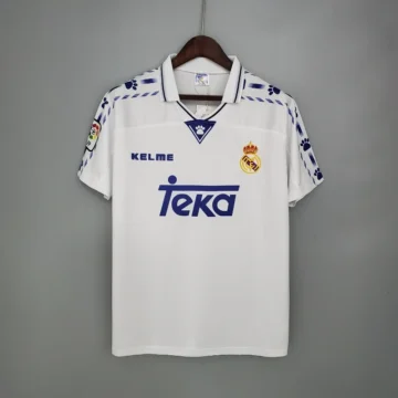 Retro 1996-97 Real Madrid Soccer Jersey Home