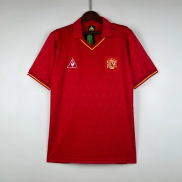 Retro 1988-91 Spain Soccer Jersey Home