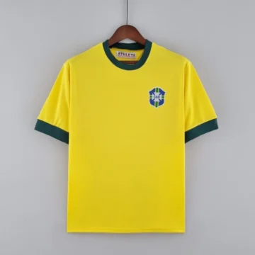Retro 1970 Brazil Soccer Jersey Home