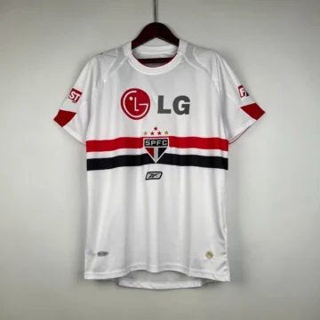Retro 2007-08 Sao Paulo Soccer Jersey Home
